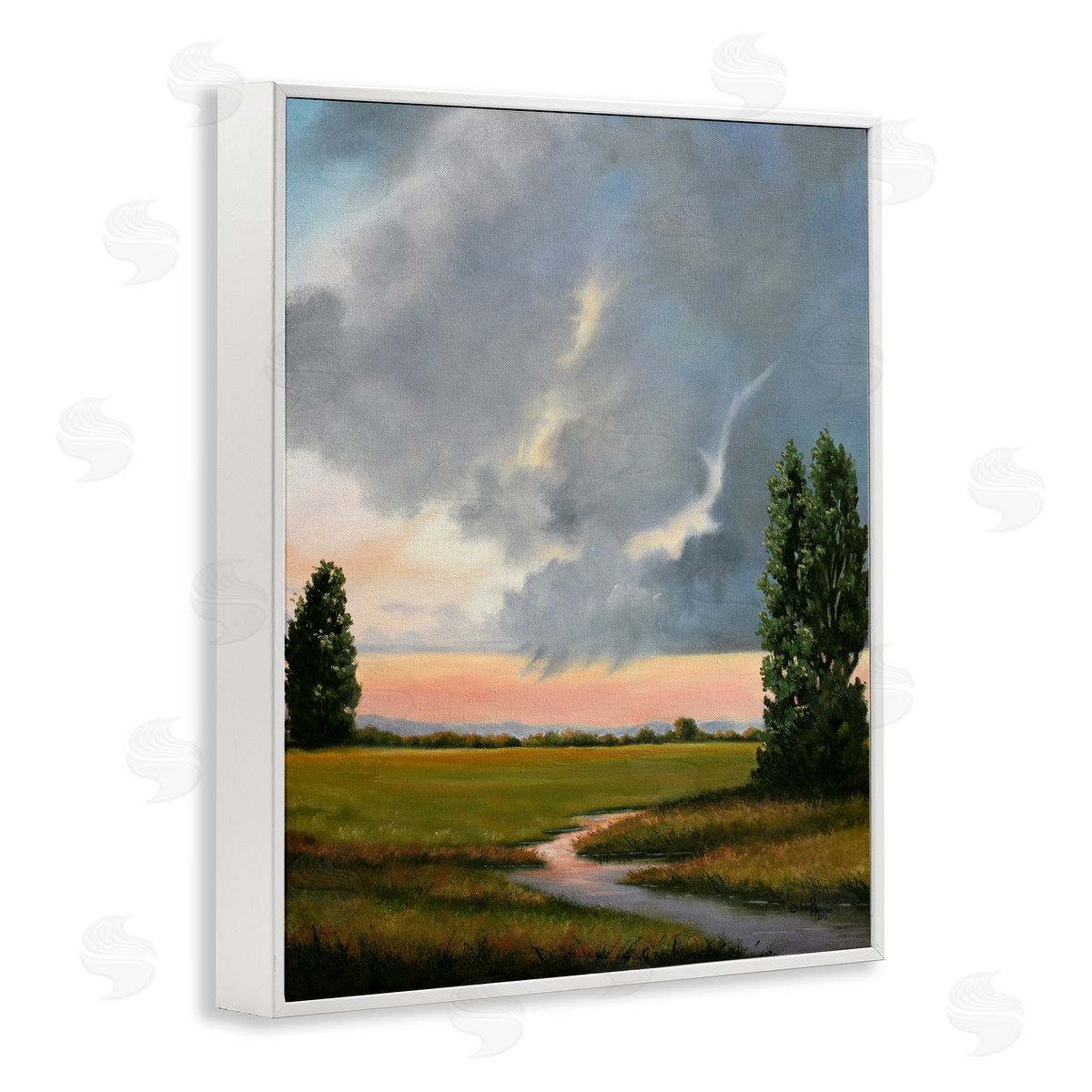Julie Peterson Pastoral Path at Sunset Canvas Wall Art Print