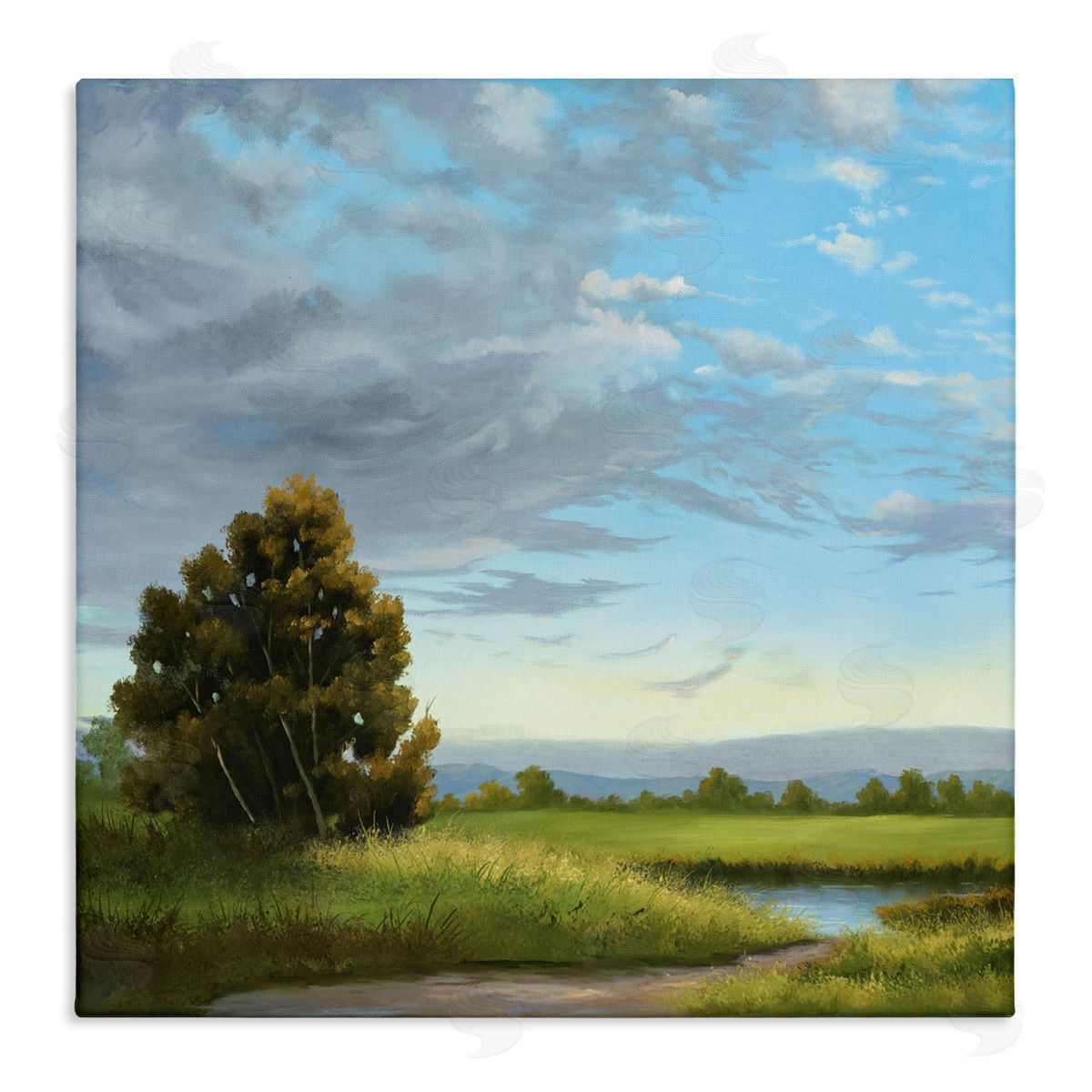 Julie Peterson Clouds Are Moving Landscape Canvas Wall Art Print