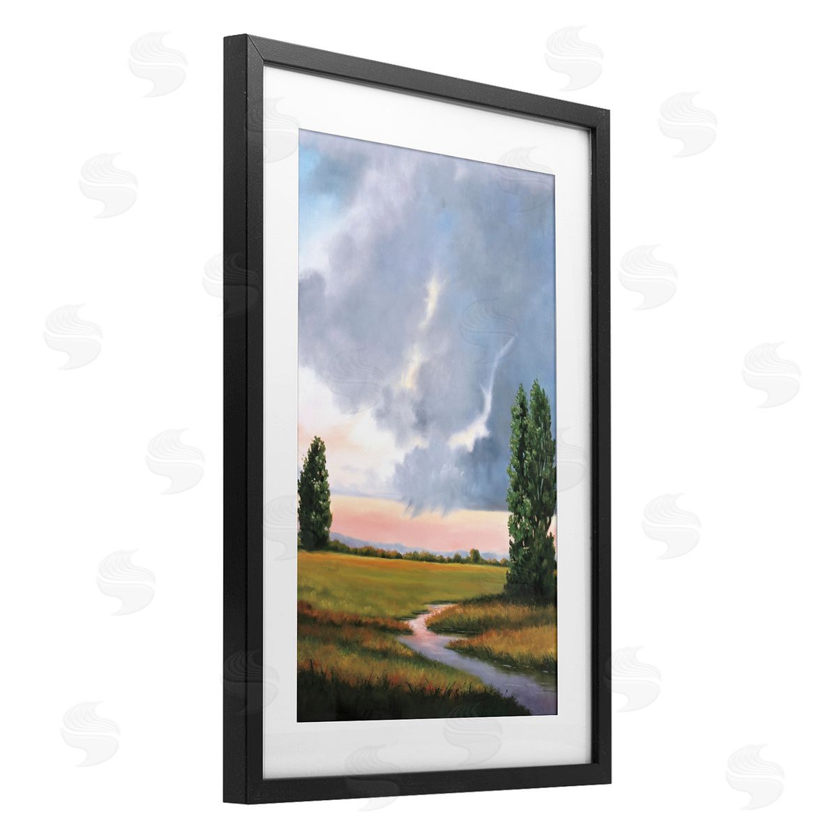 Julie Peterson Ominous Storm Cloud Scenery Canvas Wall Art Print