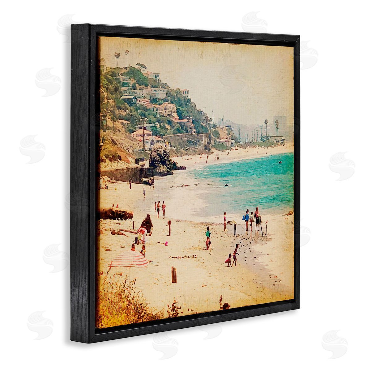 Marina Drasnin Vintage Summer Beach Day Canvas Wall Art Print