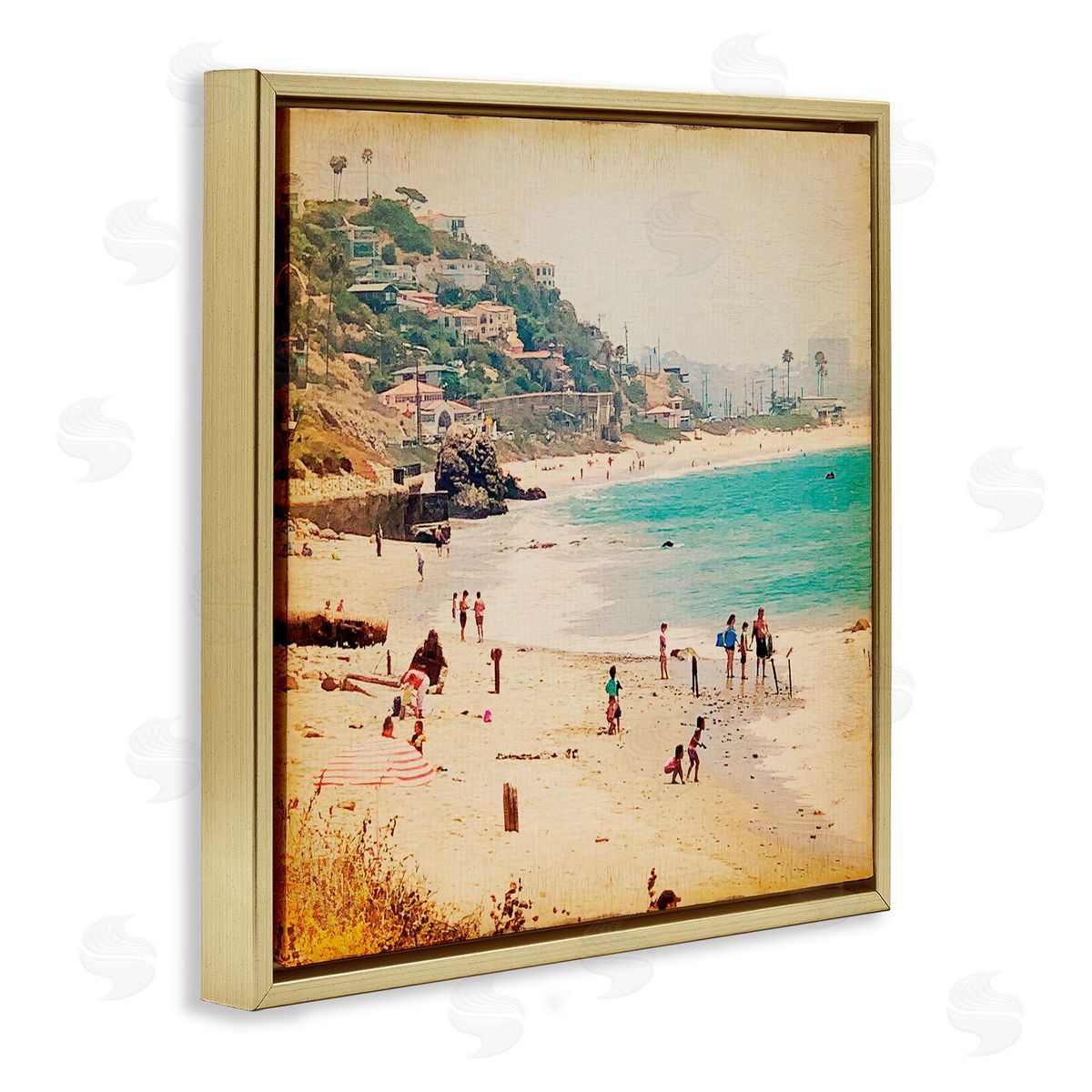 Marina Drasnin Vintage Summer Beach Day Canvas Wall Art Print