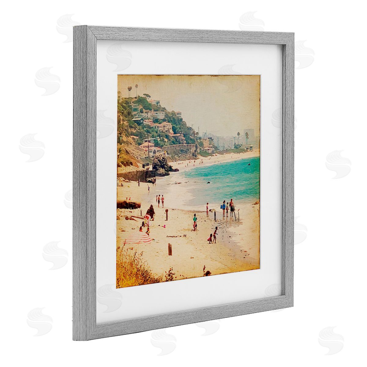 Marina Drasnin Vintage Summer Beach Day Canvas Wall Art Print