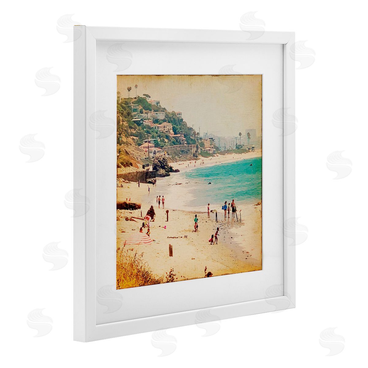 Marina Drasnin Vintage Summer Beach Day Canvas Wall Art Print