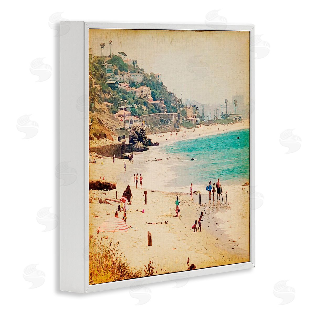 Marina Drasnin Vintage Summer Beach Day Canvas Wall Art Print