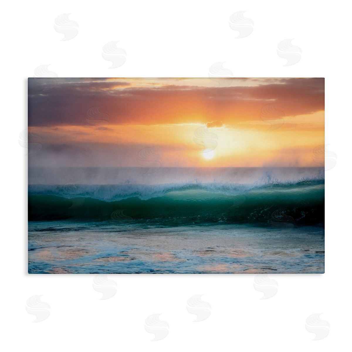 Dennis Frates Sunset & Waves View Canvas Wall Art Print
