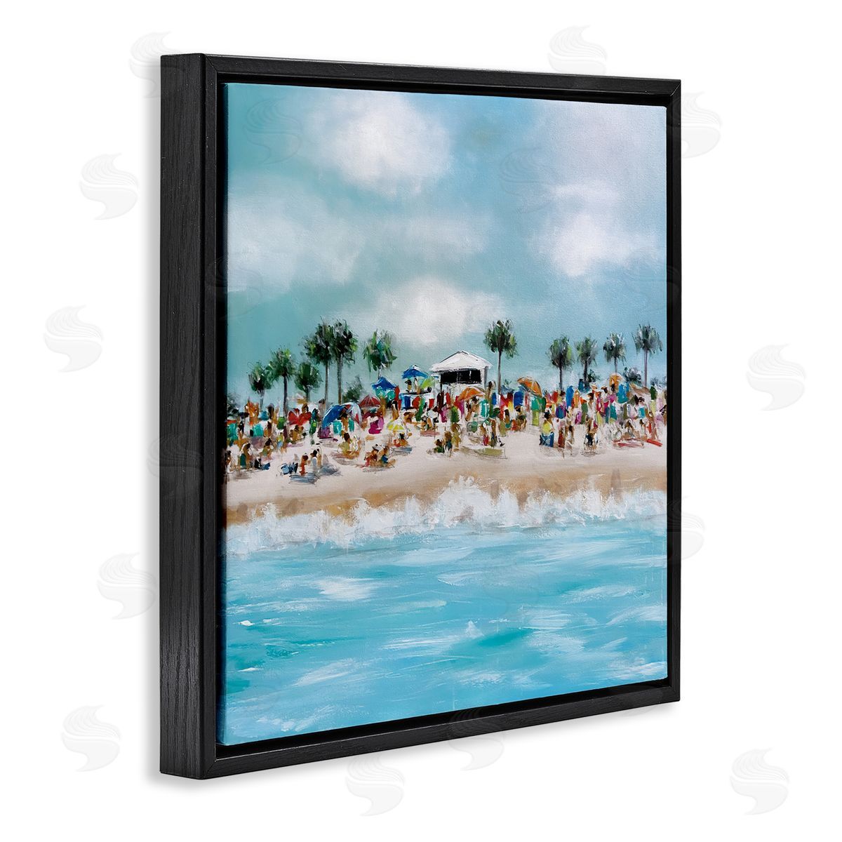 Emma Bell Tropical Cabana Beach Canvas Wall Art Print
