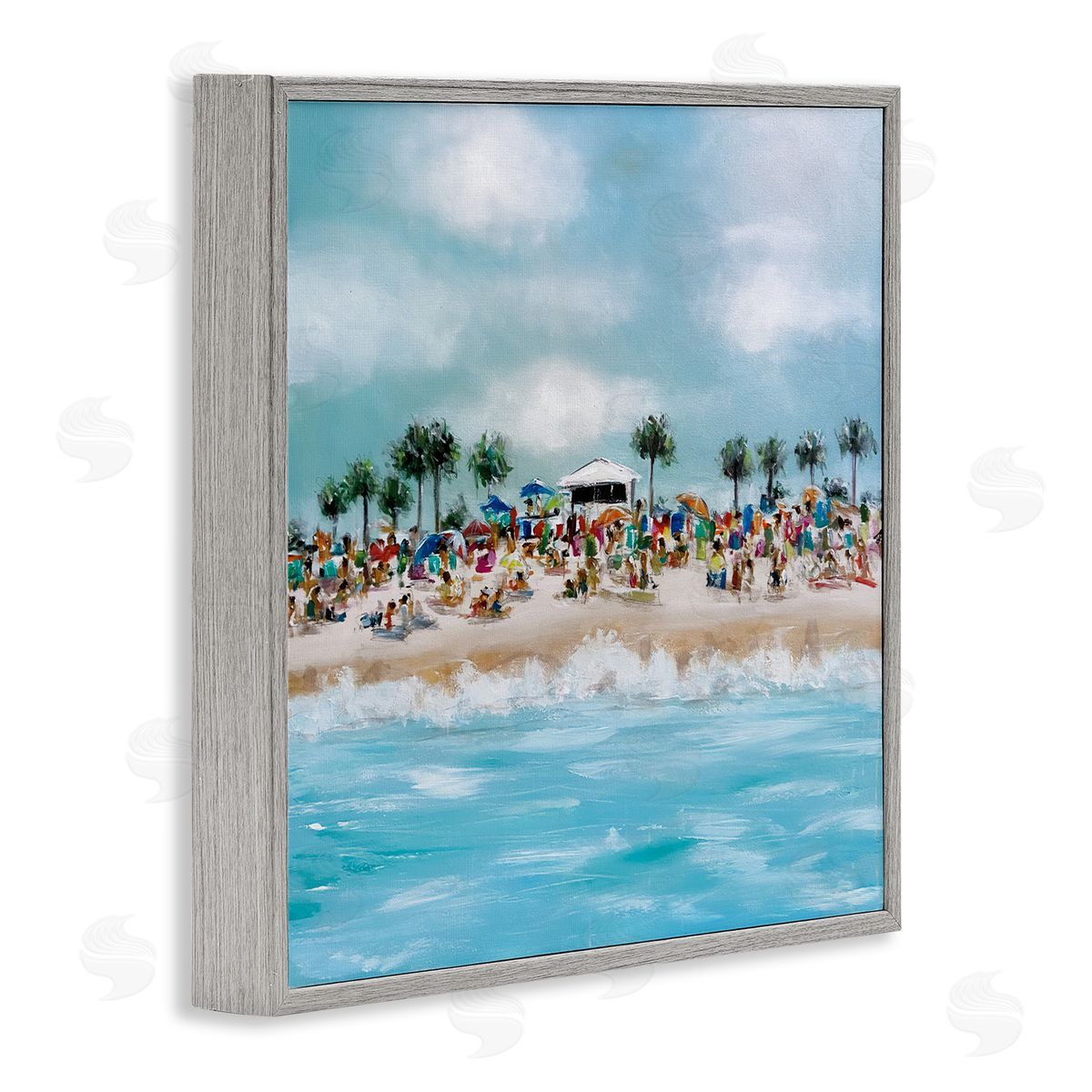 Emma Bell Tropical Cabana Beach Canvas Wall Art Print