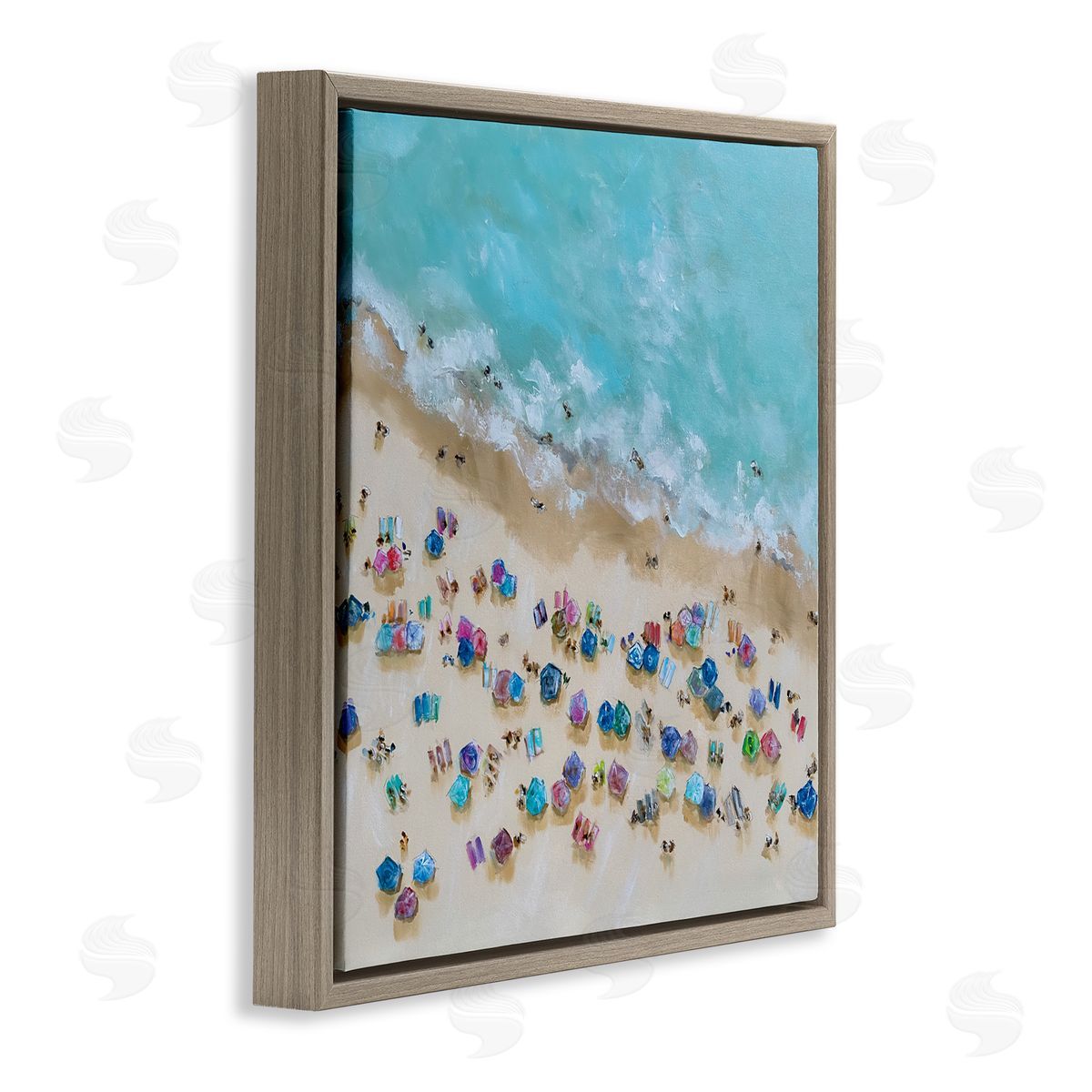 Emma Bell Bird's Eye Umbrellas Canvas Wall Art Print