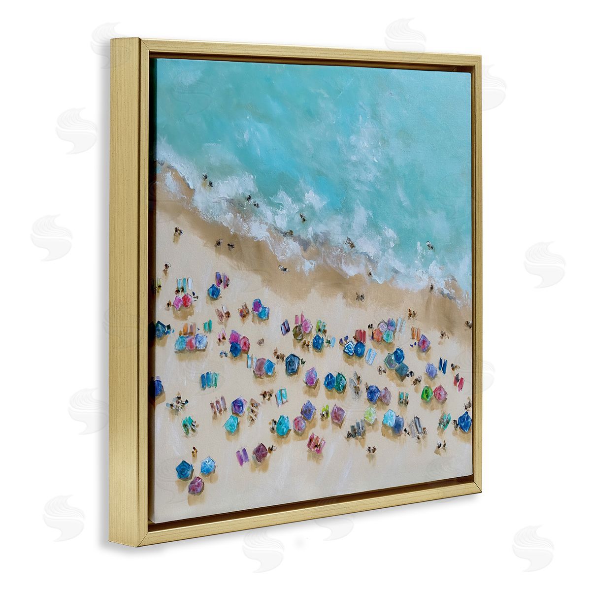 Emma Bell Bird's Eye Umbrellas Canvas Wall Art Print