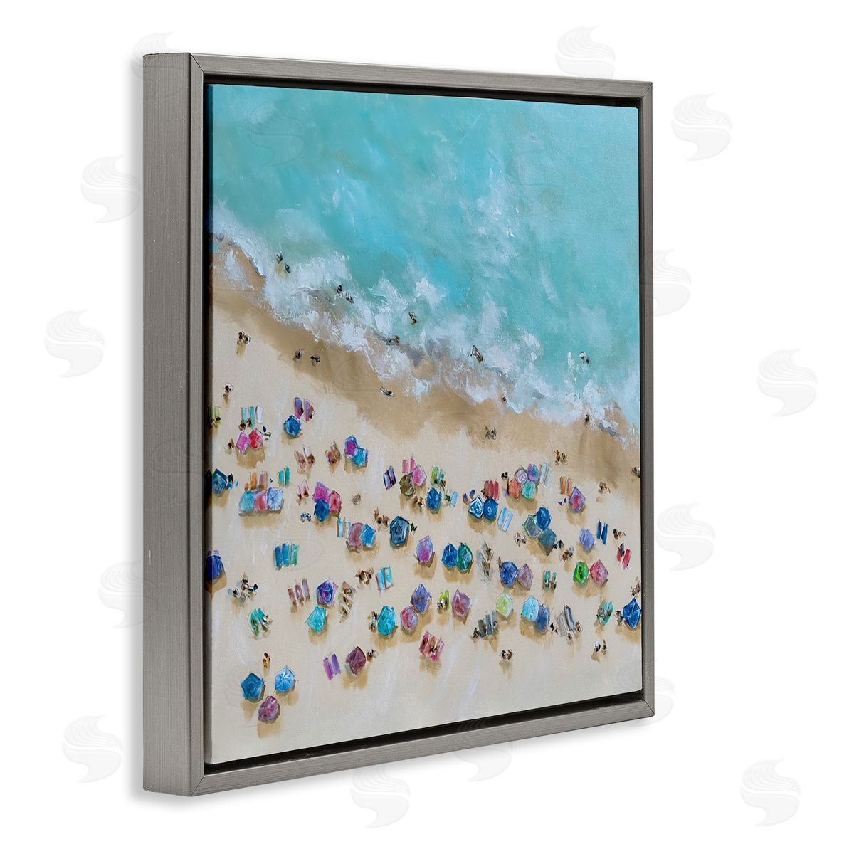 Emma Bell Bird's Eye Umbrellas Canvas Wall Art Print