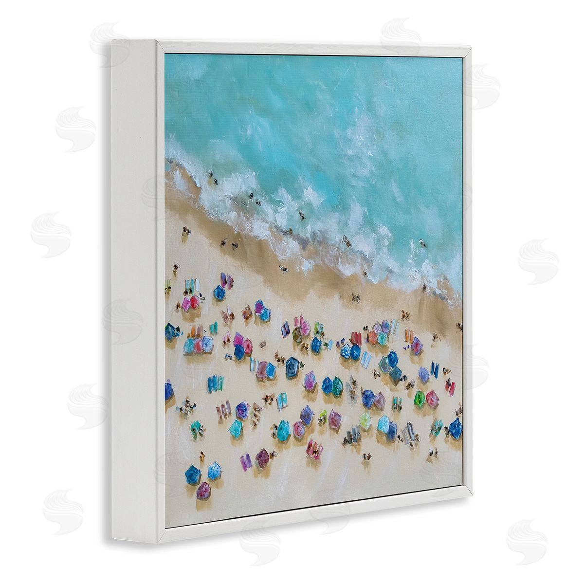 Emma Bell Bird's Eye Umbrellas Canvas Wall Art Print