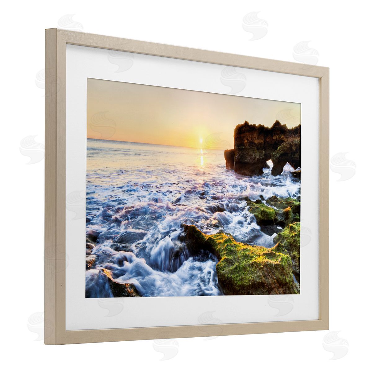 Celebrate Life Gallery Sunset over Rocky Coast Canvas Wall Art Print