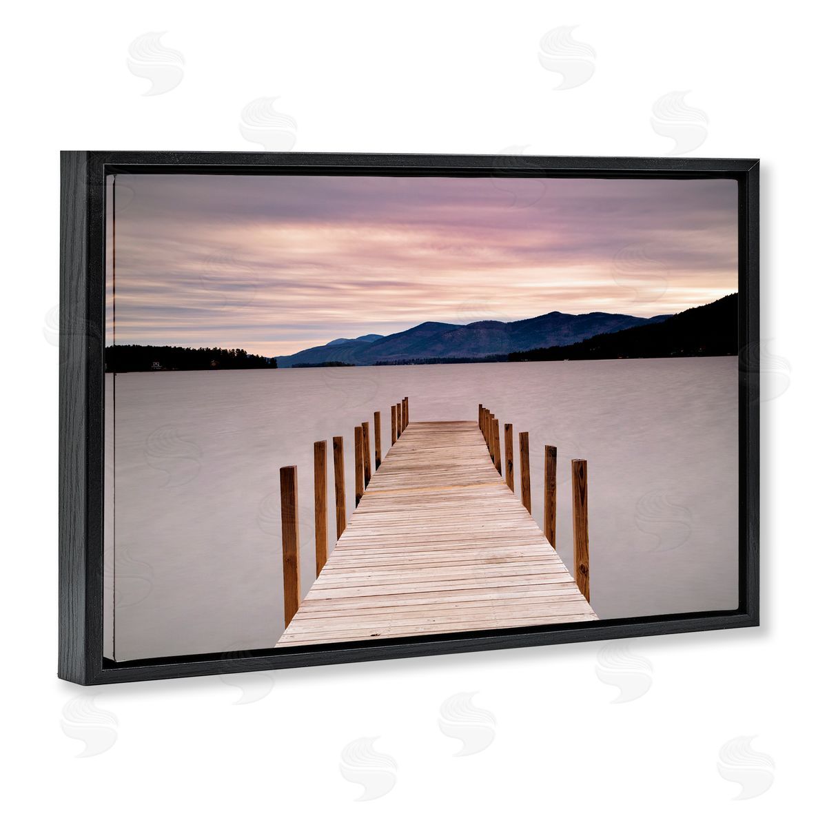 Michael Iacobellis Morning View Over Dock Canvas Wall Art Print