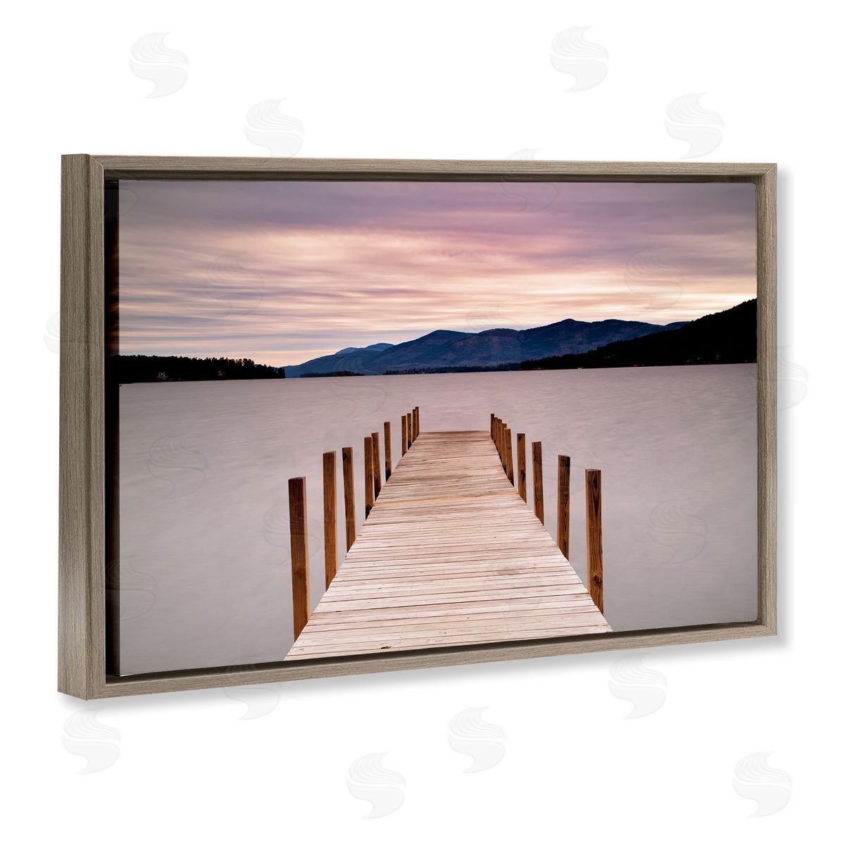 Michael Iacobellis Morning View Over Dock Canvas Wall Art Print