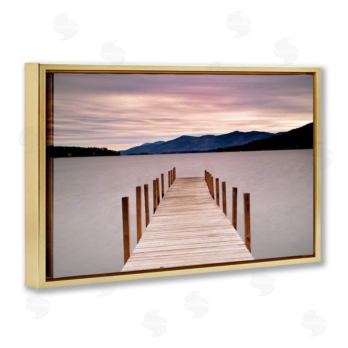 Michael Iacobellis Morning View Over Dock Canvas Wall Art Print