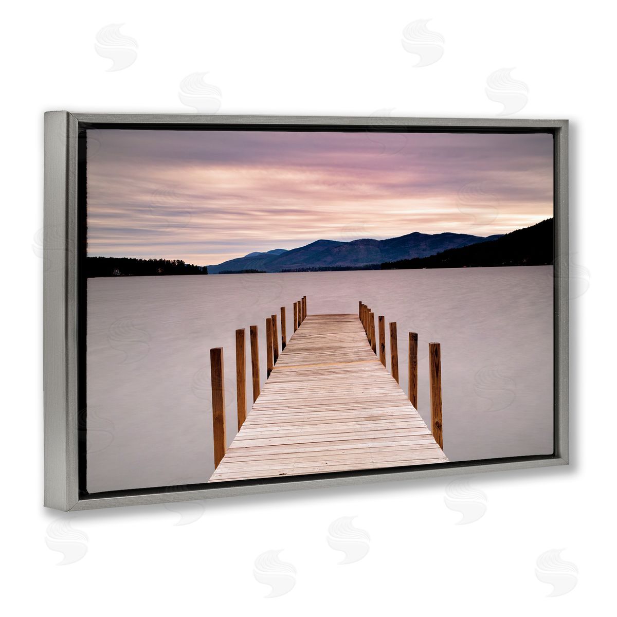 Michael Iacobellis Morning View Over Dock Canvas Wall Art Print