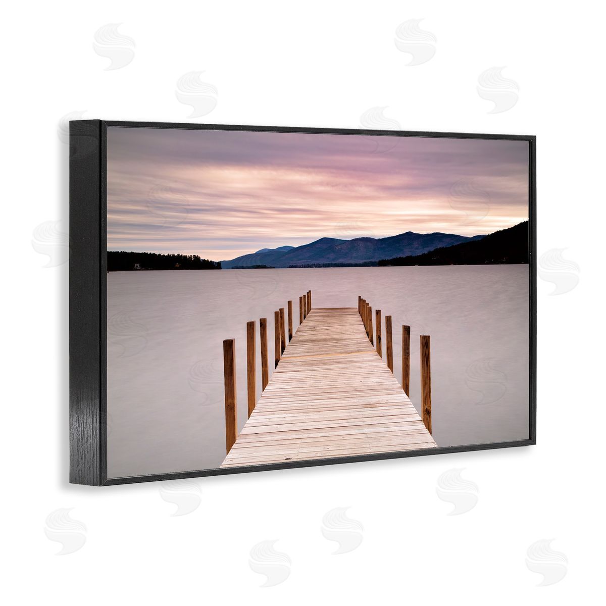 Michael Iacobellis Morning View Over Dock Canvas Wall Art Print