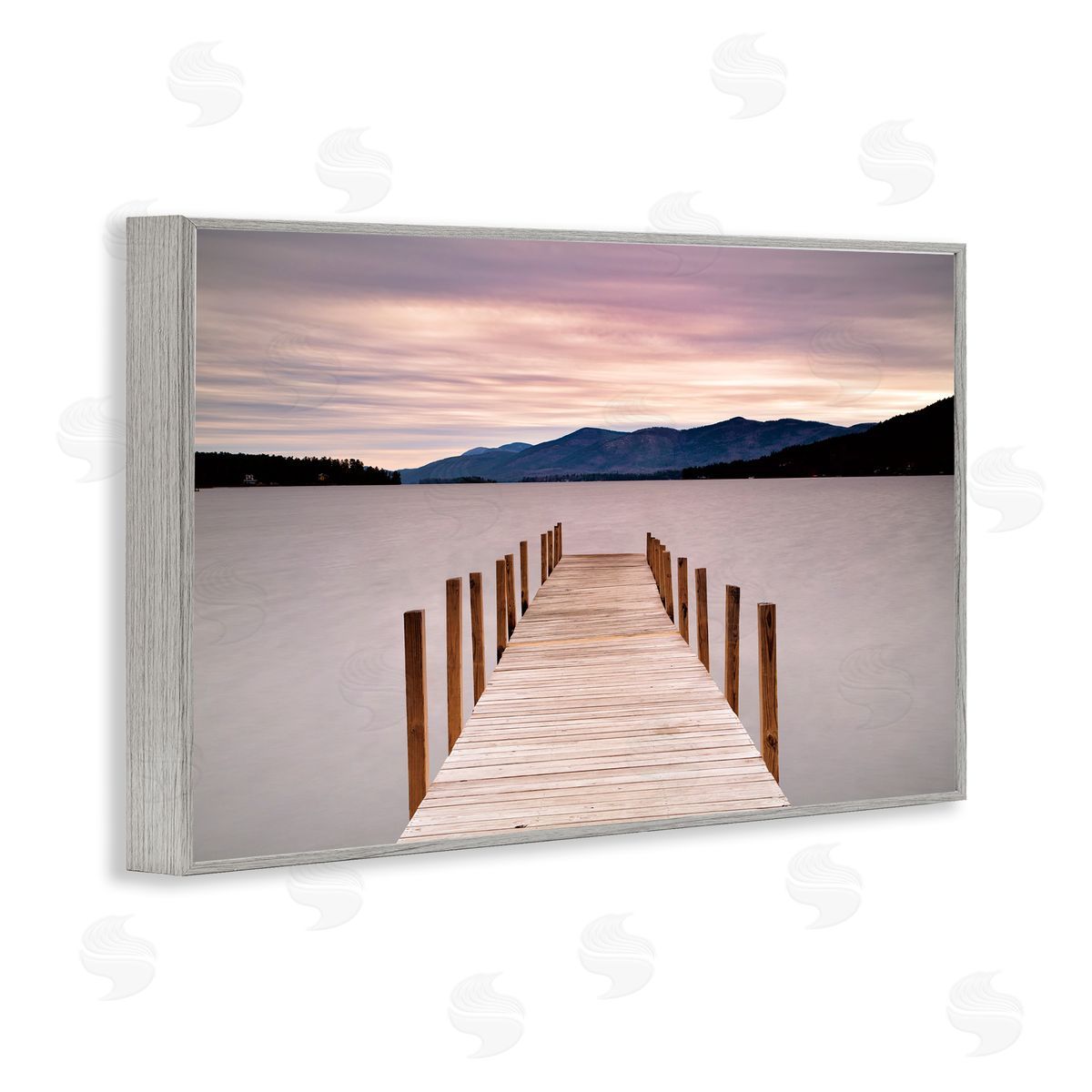 Michael Iacobellis Morning View Over Dock Canvas Wall Art Print
