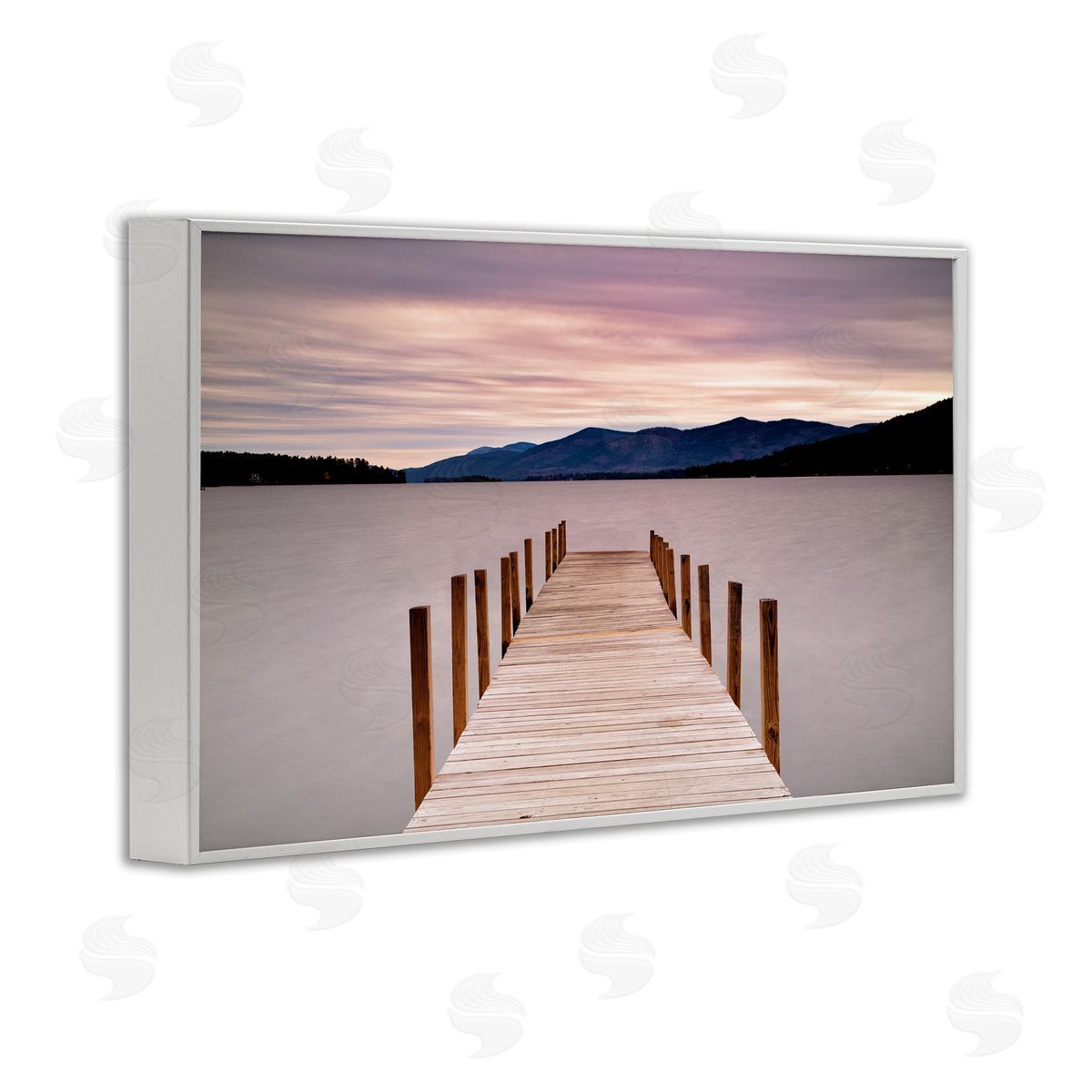 Michael Iacobellis Morning View Over Dock Canvas Wall Art Print