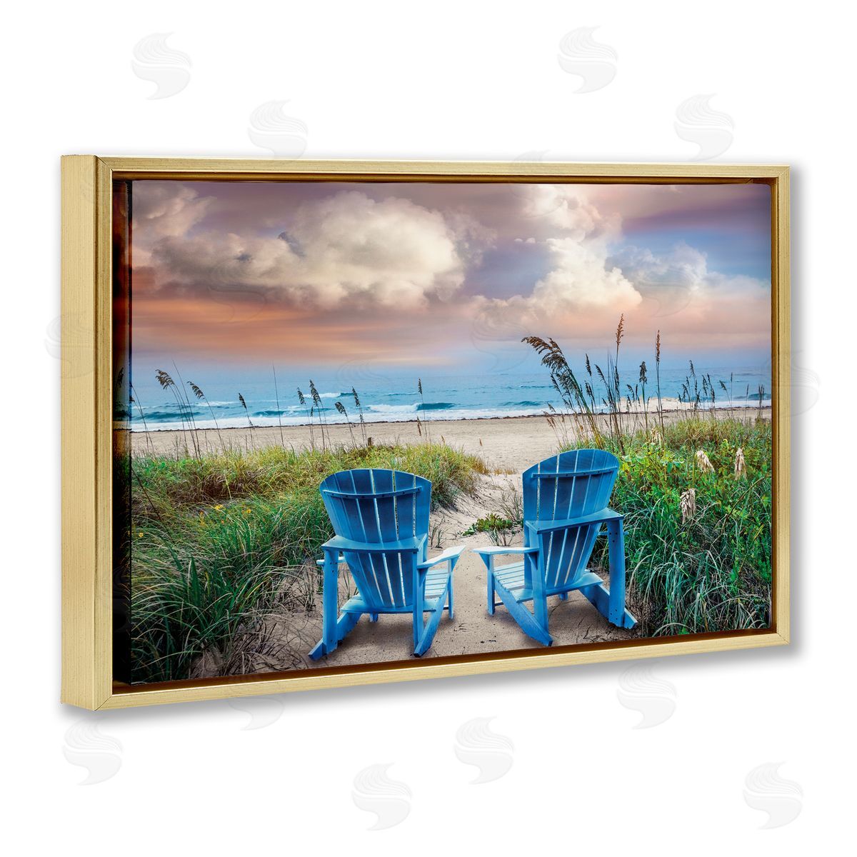 Celebrate Life Gallery Shore Seats Ocean View Canvas Wall Art Print