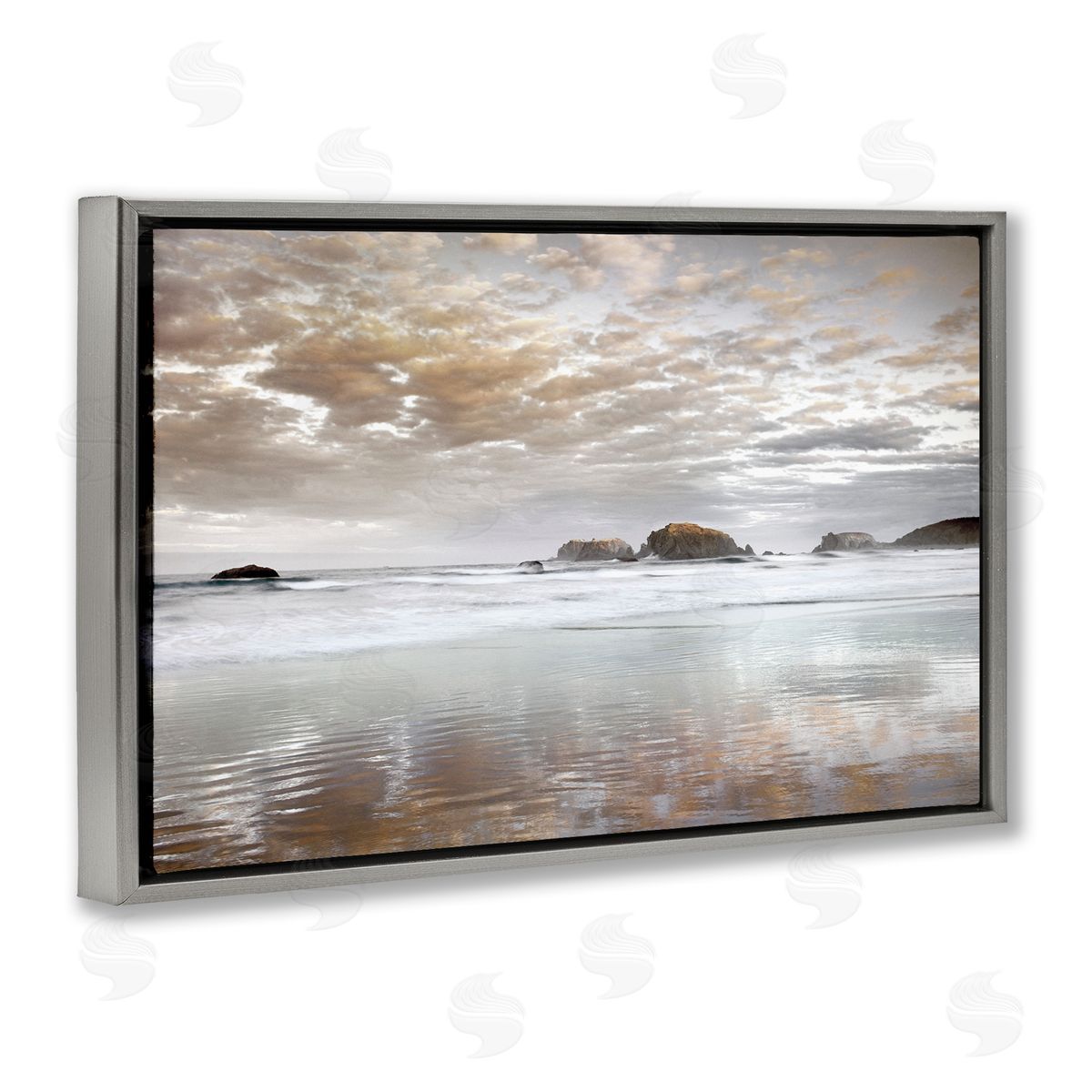 Dennis Frates Sunrise Reflections Seascape Canvas Wall Art Print