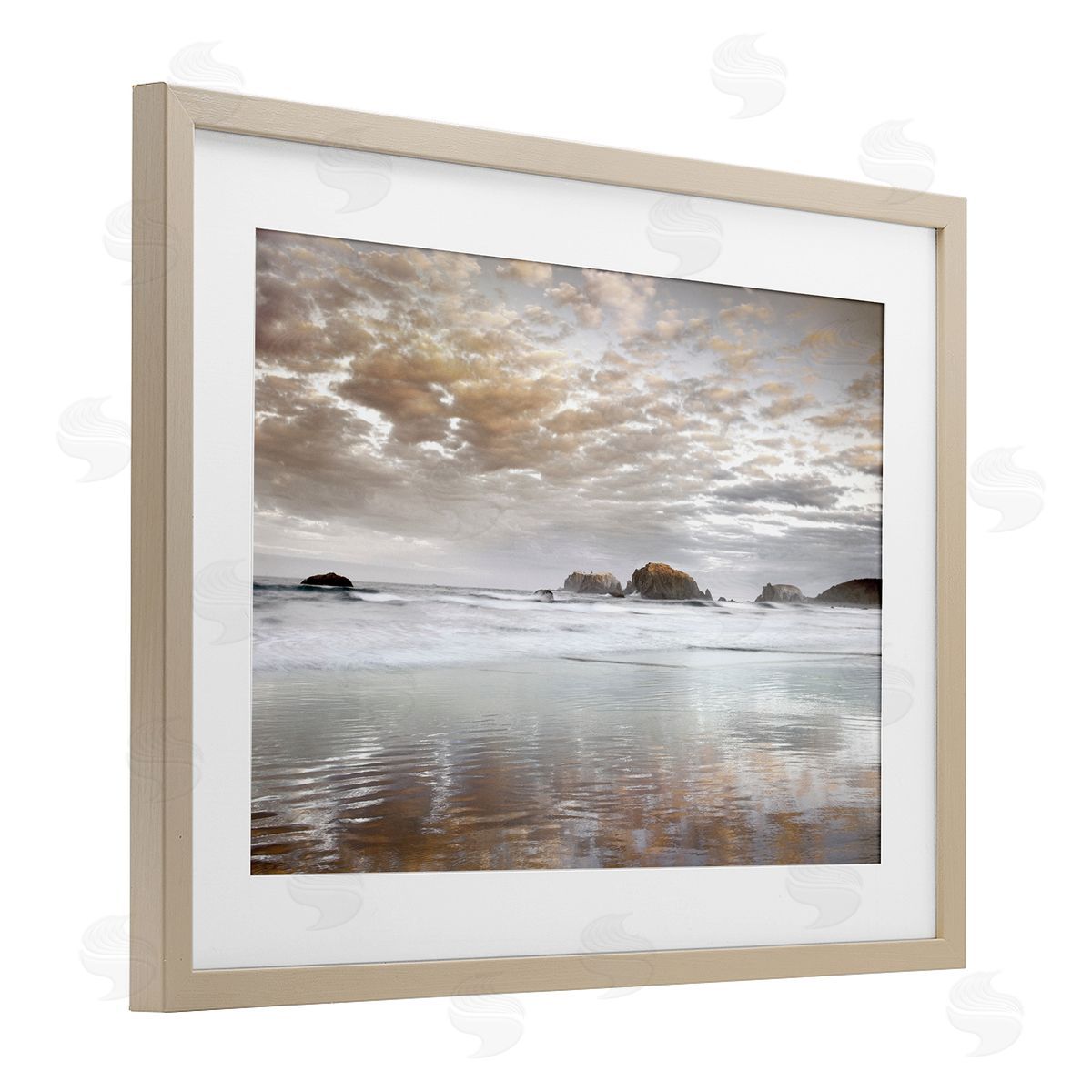 Dennis Frates Sunrise Reflections Seascape Canvas Wall Art Print