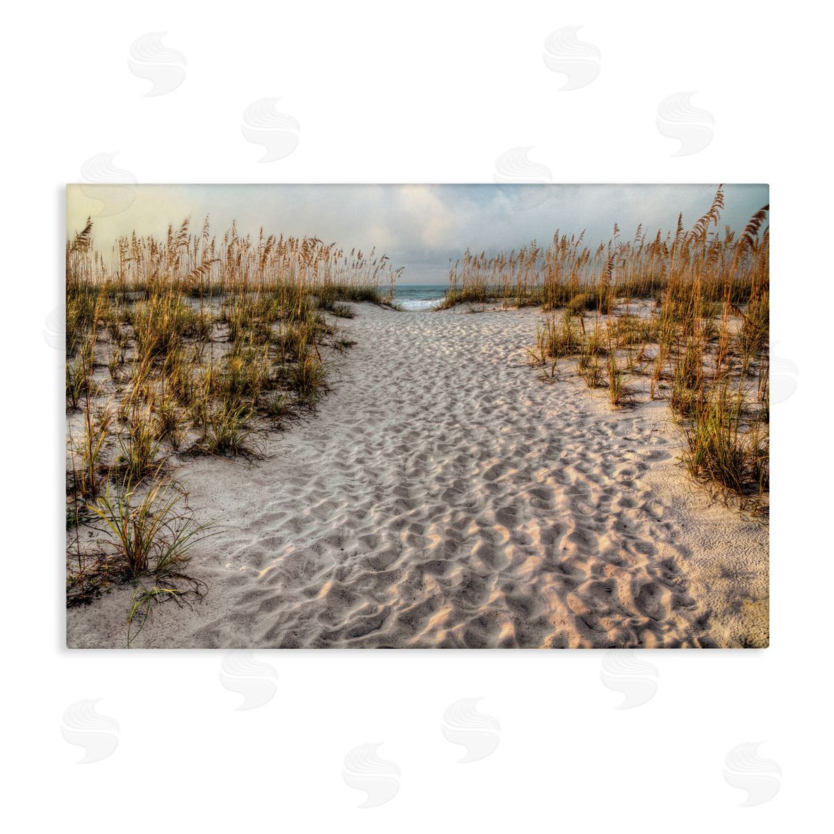Michael Cahill Path To The Beach Footprints Canvas Wall Art Print