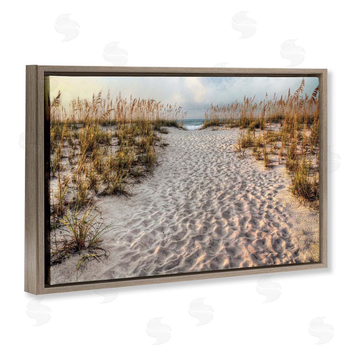 Michael Cahill Path To The Beach Footprints Canvas Wall Art Print