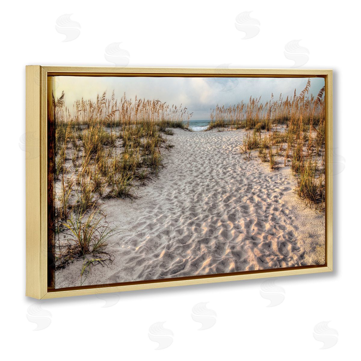 Michael Cahill Path To The Beach Footprints Canvas Wall Art Print
