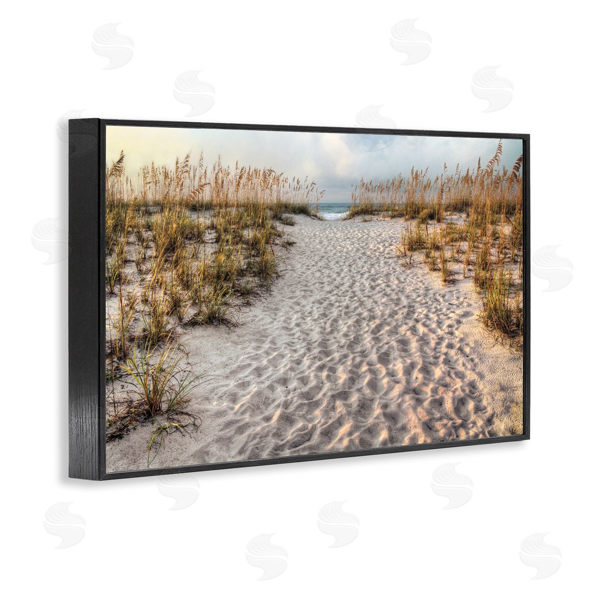 Michael Cahill Path To The Beach Footprints Canvas Wall Art Print