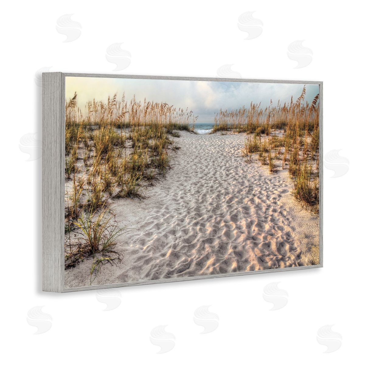 Michael Cahill Path To The Beach Footprints Canvas Wall Art Print