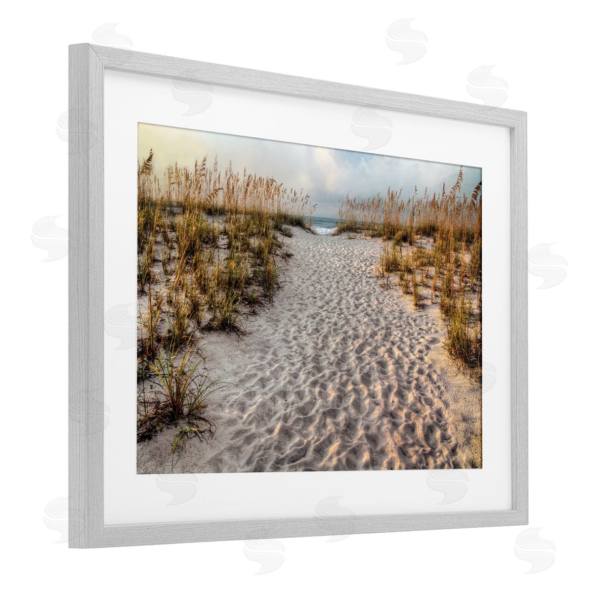 Michael Cahill Path To The Beach Footprints Canvas Wall Art Print