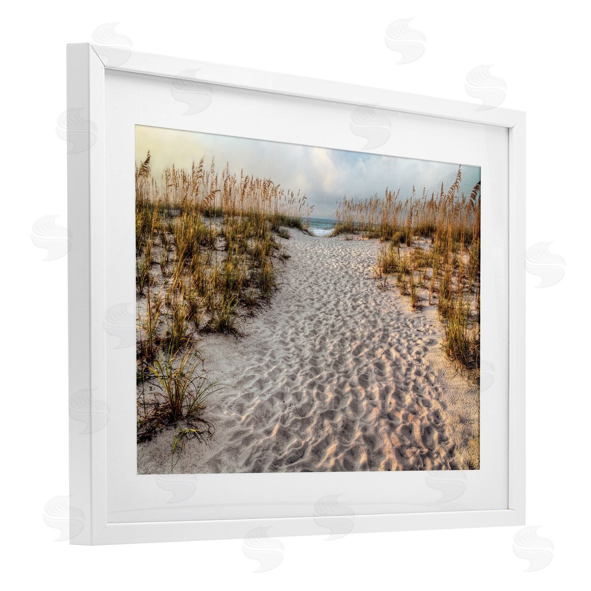 Michael Cahill Path To The Beach Footprints Canvas Wall Art Print