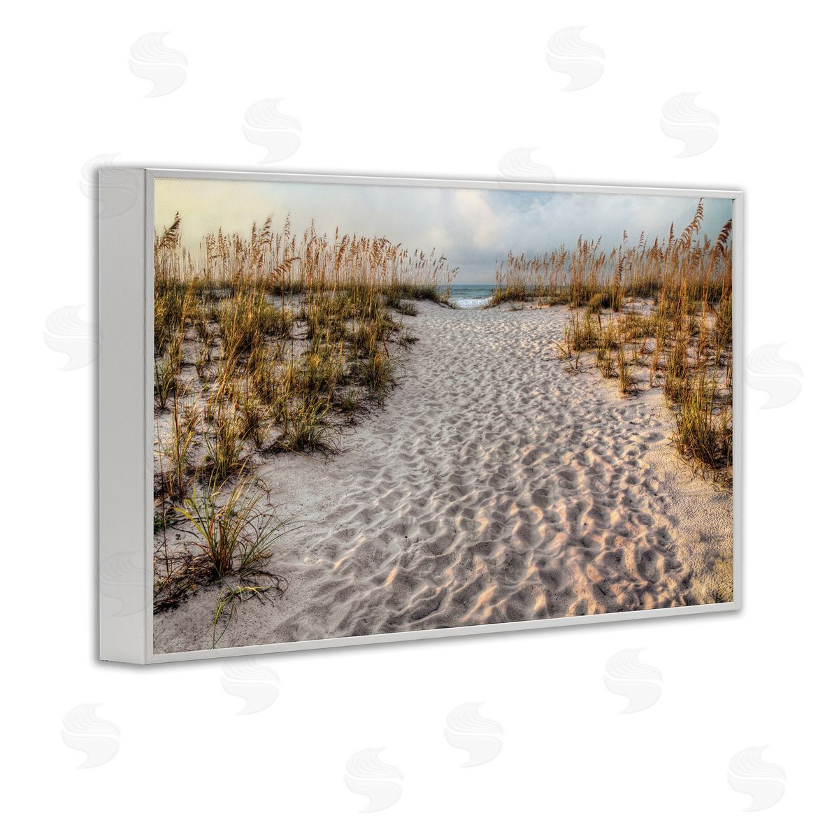 Michael Cahill Path To The Beach Footprints Canvas Wall Art Print