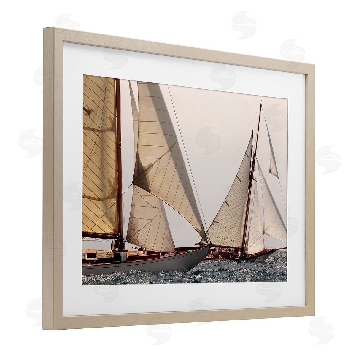 Jorge Llovet Catching Up Sea Vessels Canvas Wall Art Print