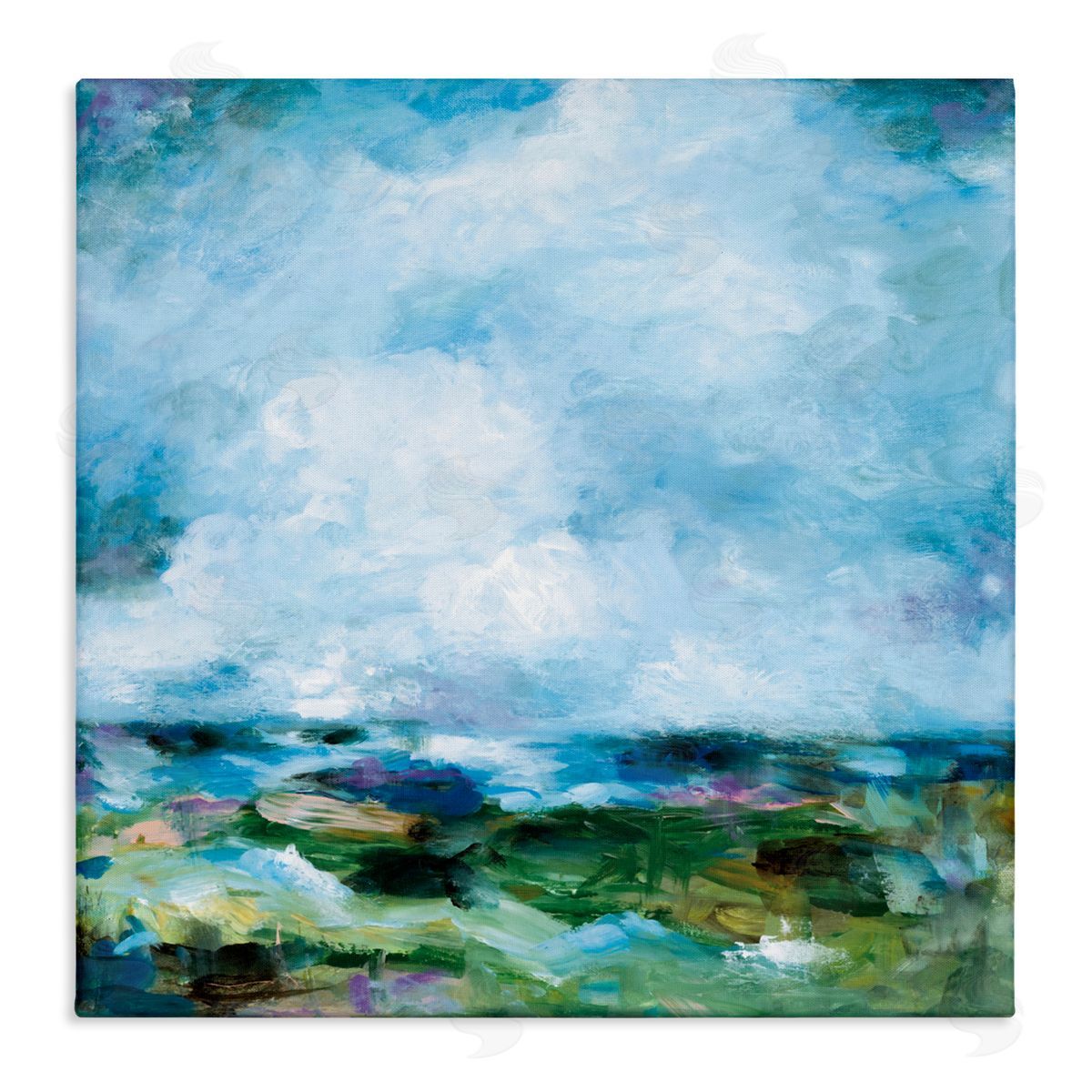 Wani Pasion Got The Blues Abstract Canvas Wall Art Print