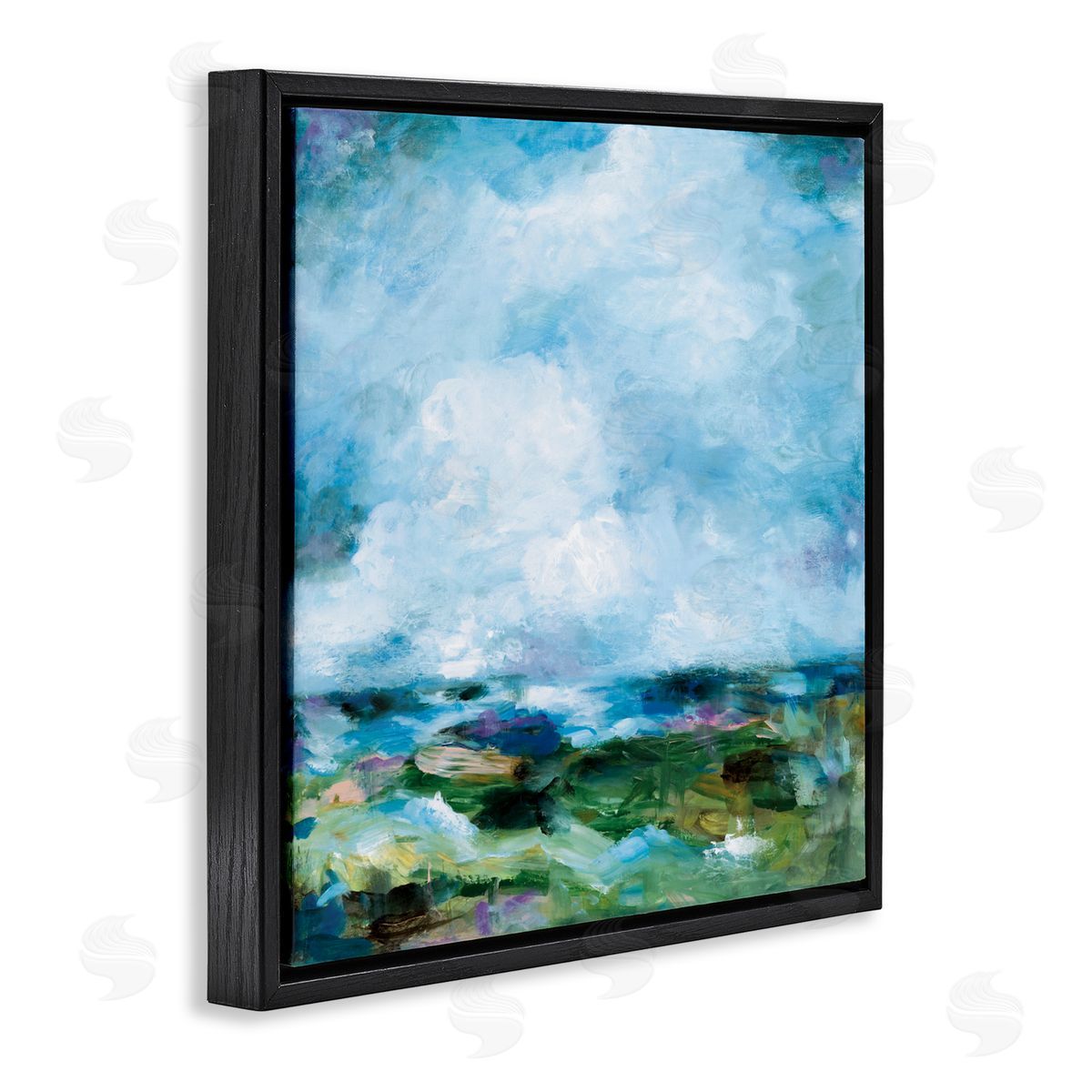 Wani Pasion Got The Blues Abstract Canvas Wall Art Print