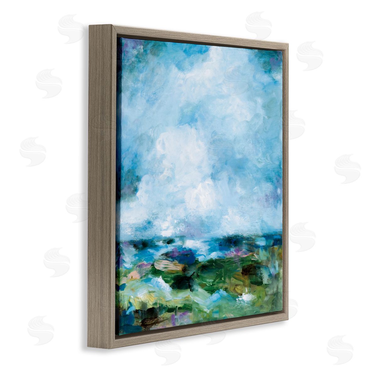 Wani Pasion Got The Blues Abstract Canvas Wall Art Print