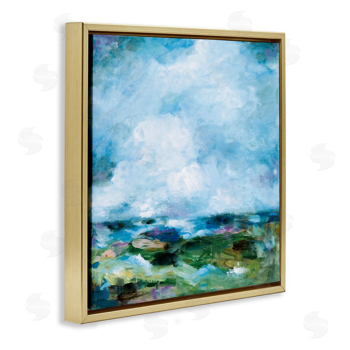 Wani Pasion Got The Blues Abstract Canvas Wall Art Print