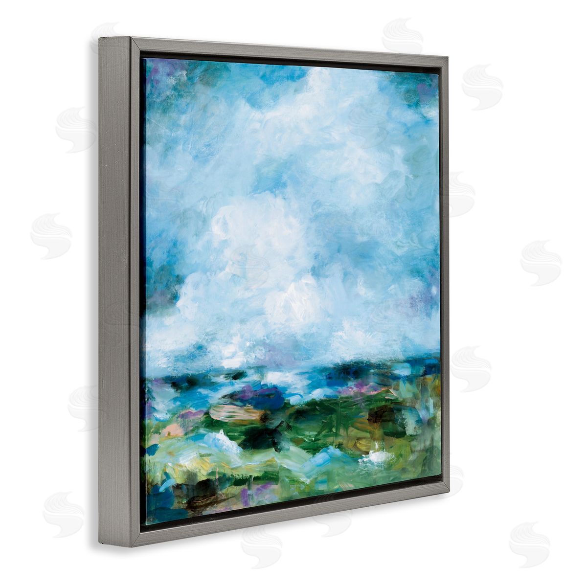 Wani Pasion Got The Blues Abstract Canvas Wall Art Print