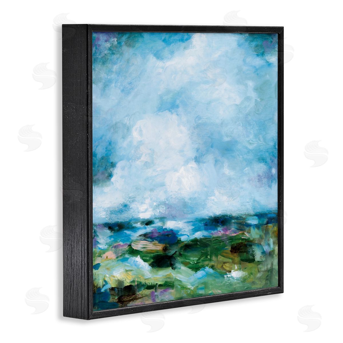 Wani Pasion Got The Blues Abstract Canvas Wall Art Print