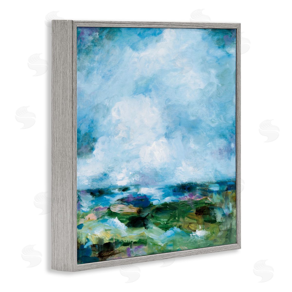 Wani Pasion Got The Blues Abstract Canvas Wall Art Print