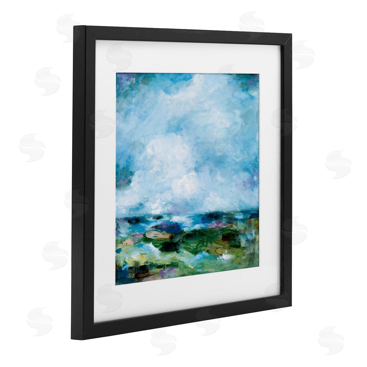 Wani Pasion Got The Blues Abstract Canvas Wall Art Print