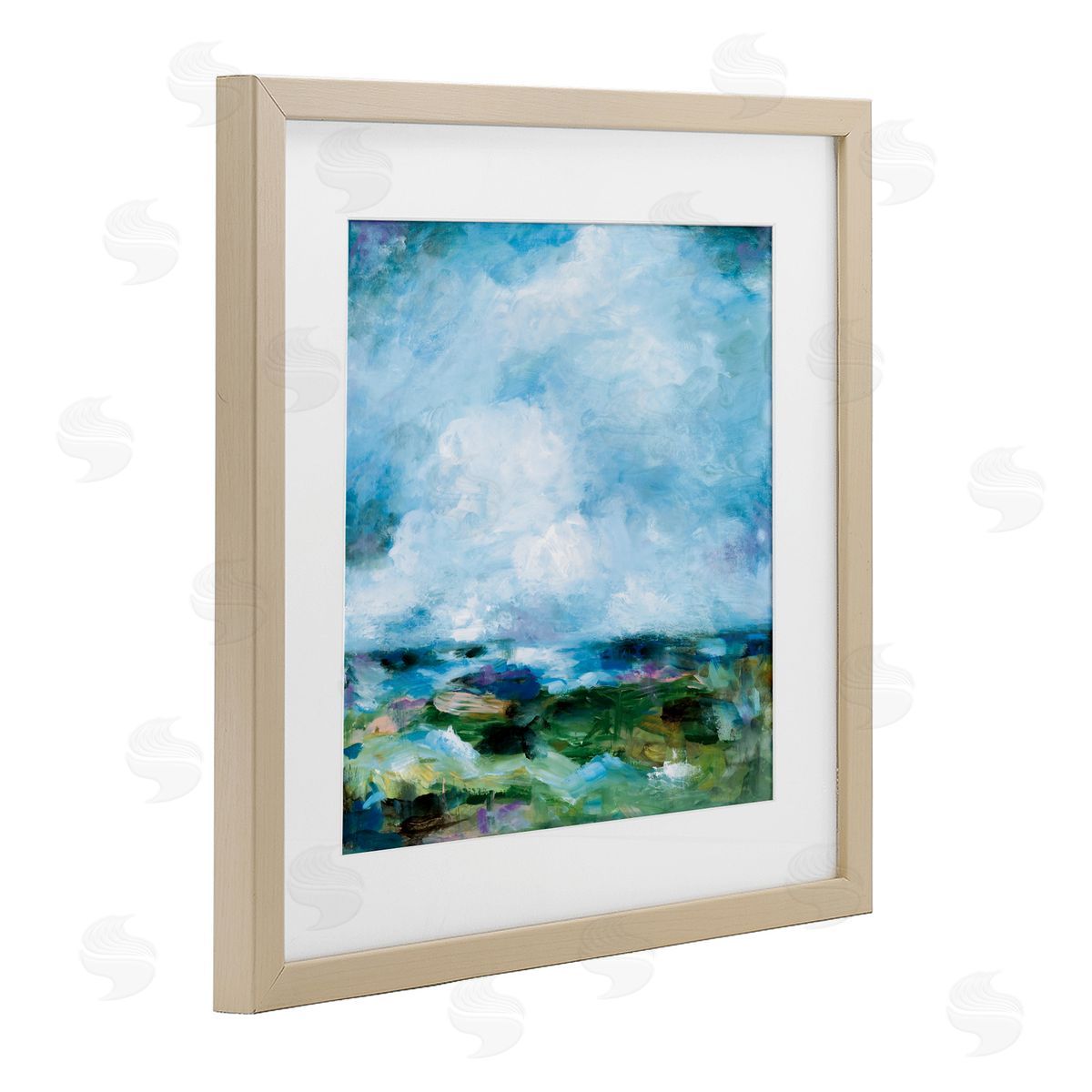 Wani Pasion Got The Blues Abstract Canvas Wall Art Print