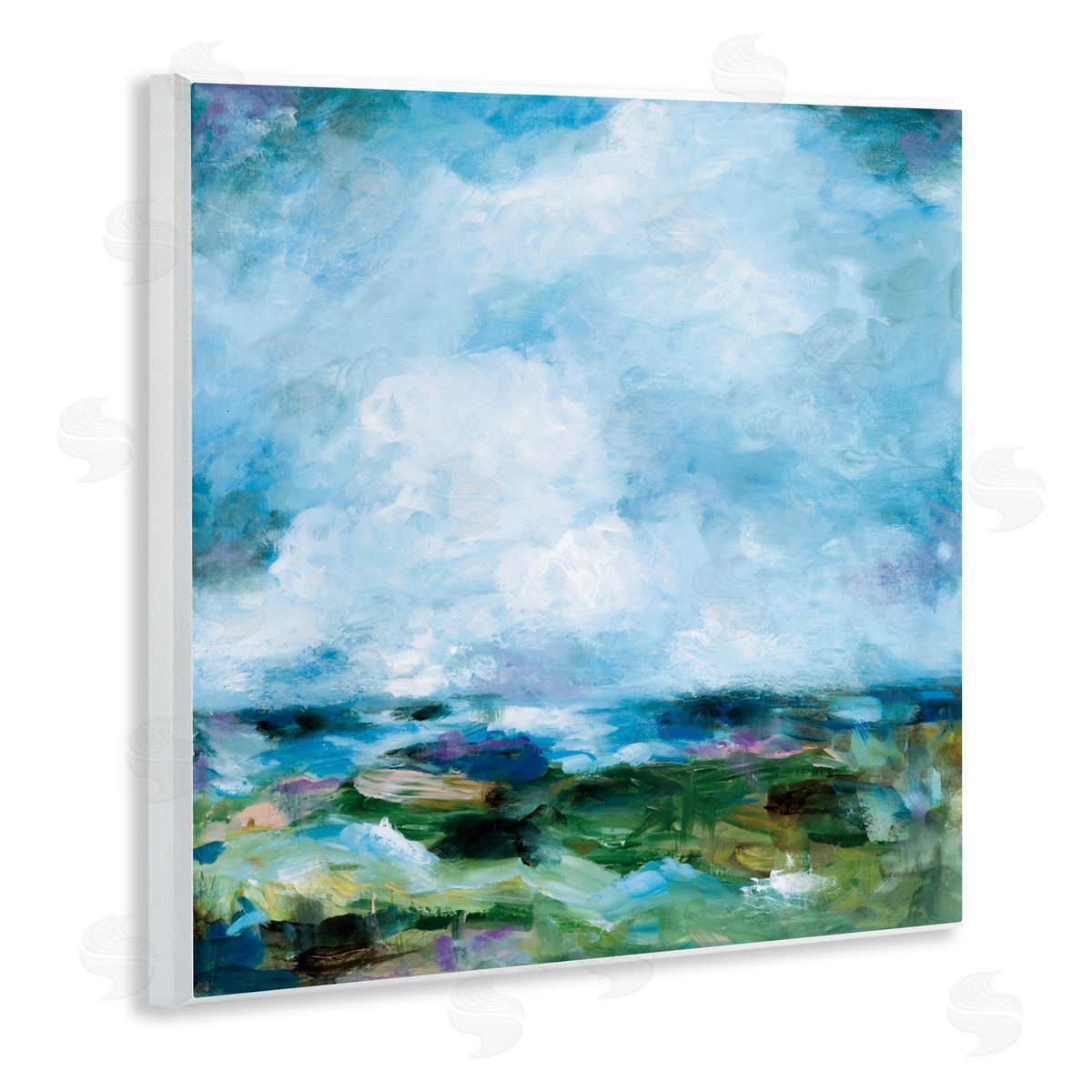 Wani Pasion Got The Blues Abstract Canvas Wall Art Print