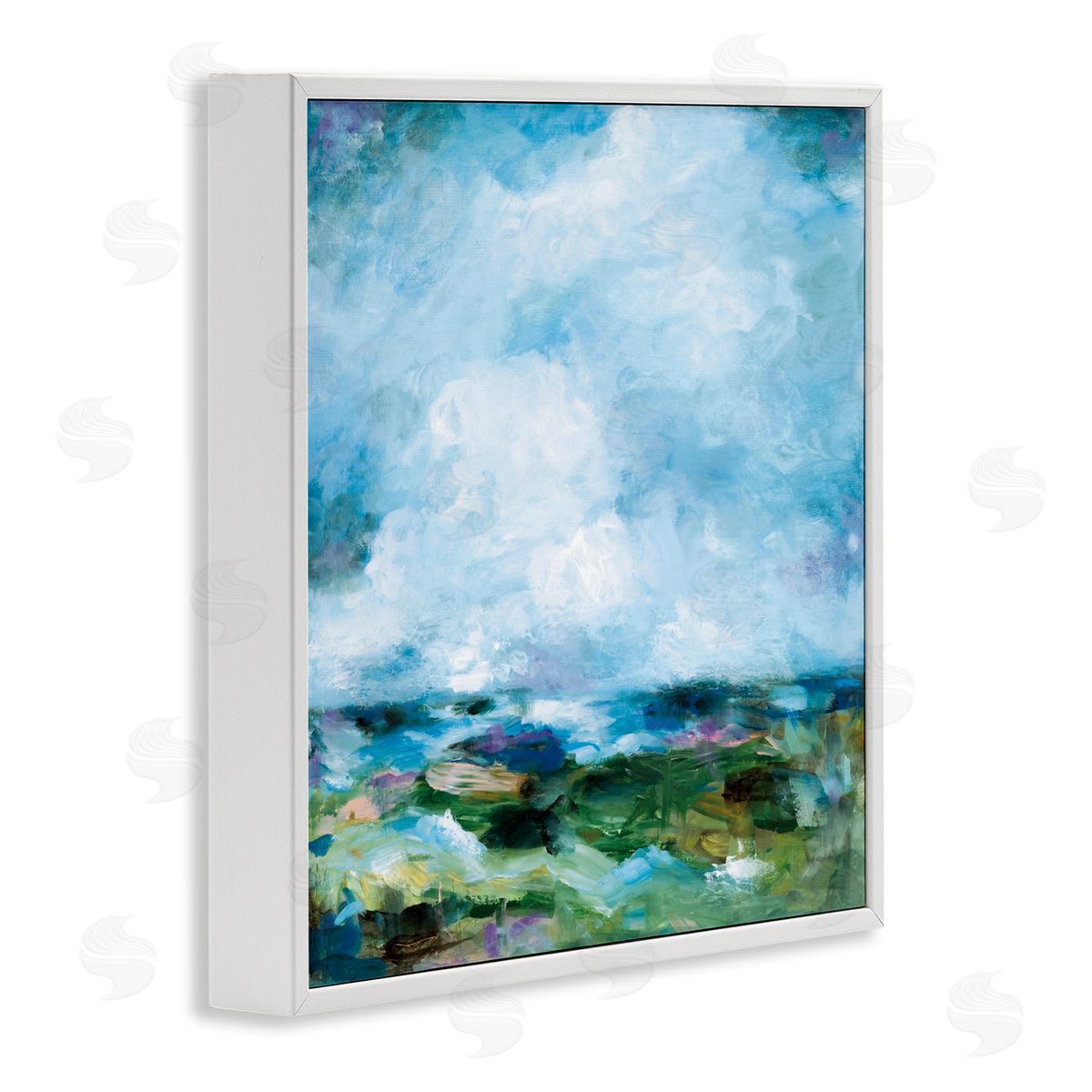 Wani Pasion Got The Blues Abstract Canvas Wall Art Print