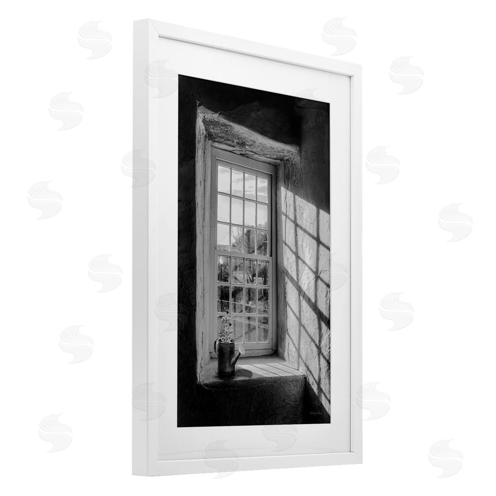 Robin-Lee Viera Afternoon D'Light Window View White Framed Print Under Glass with Mat Wall Art