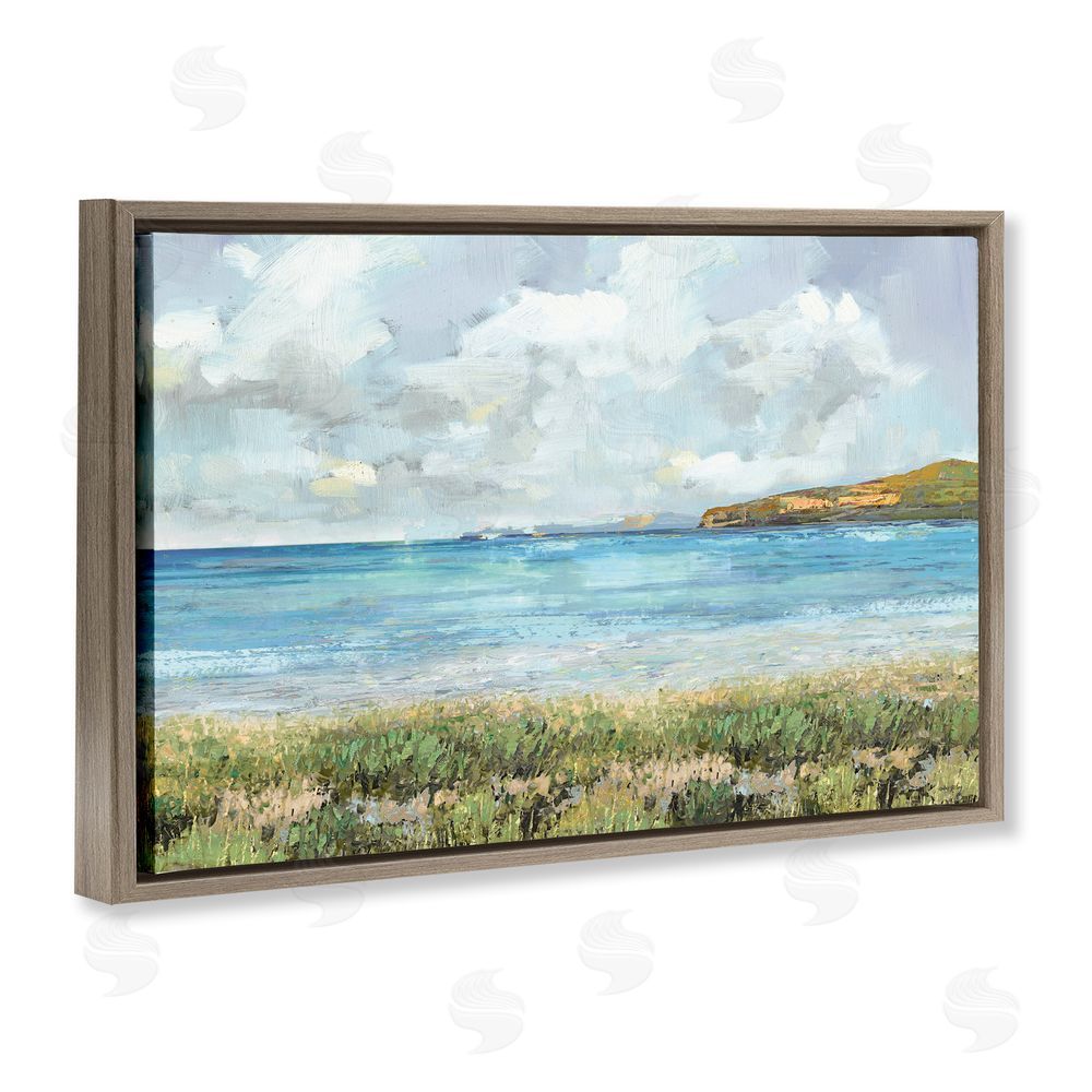 Amber Sterling A Glimpse Of Tranquility Brown Floating Frame Canvas Wall Art Print