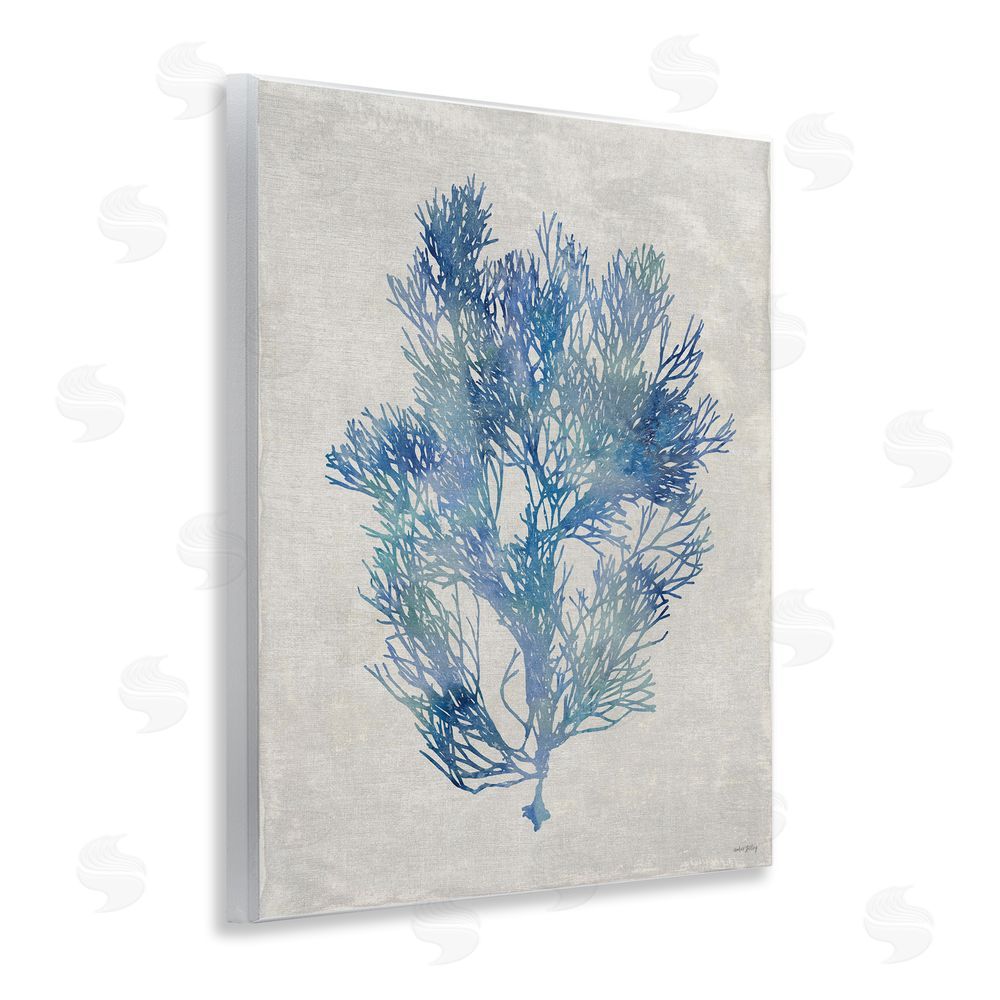 Amber Sterling Blue Seaweed Bushel Wall Plaque Art Print