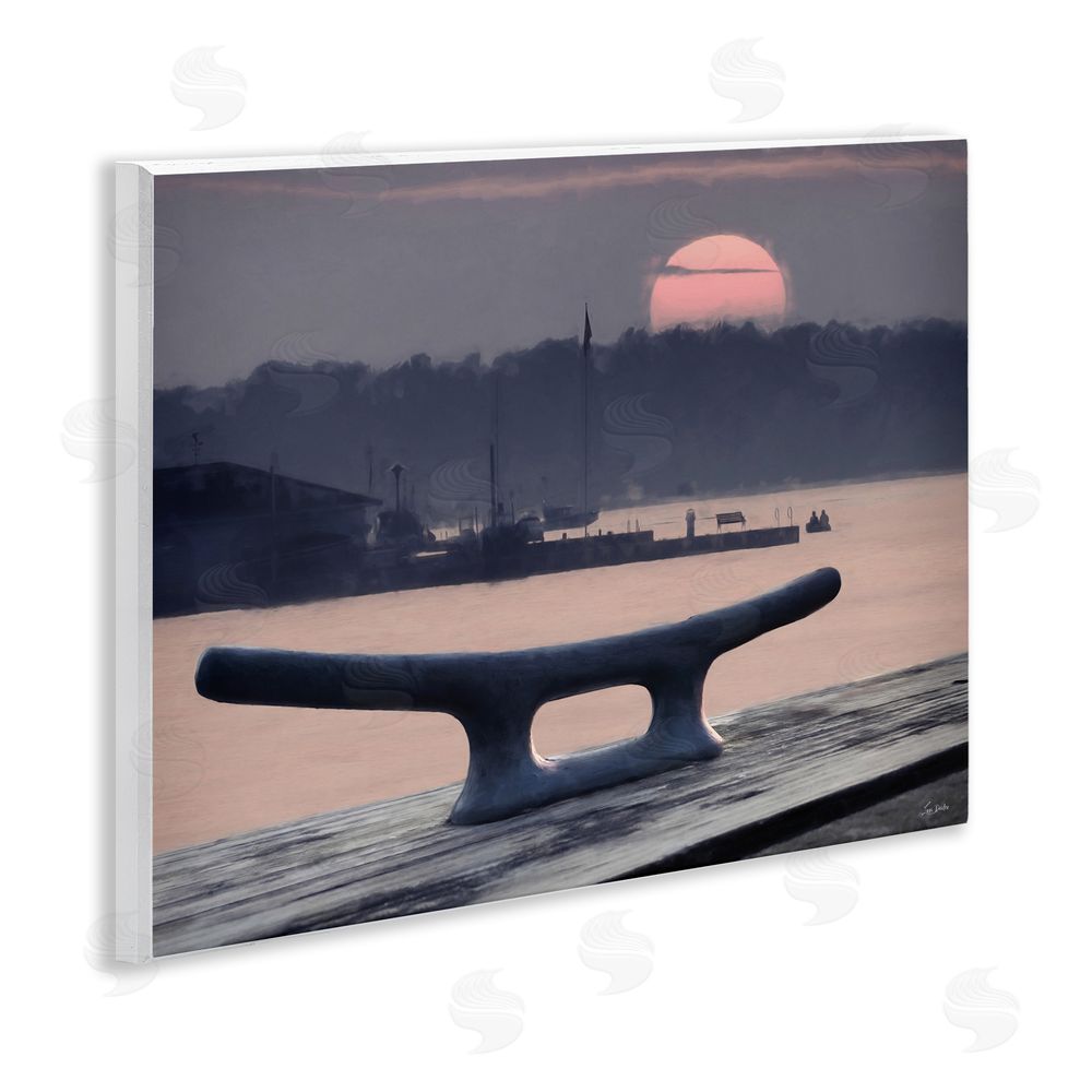 Lori Deiter Harbor's Lullaby Coastal Sunset Wall Plaque Art Print